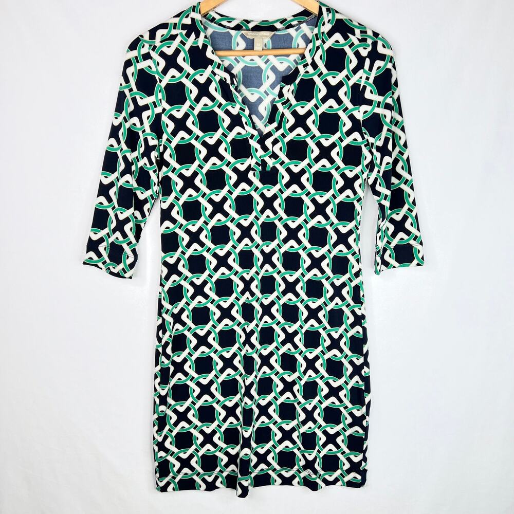Banana Republic Factory Nautical 3/4 Sleeve Dress XS